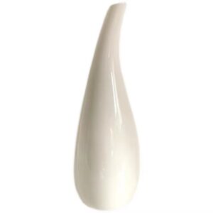 Modern Irregular White Vase Desktop Home Decor Ceramic Bud Flower Vase