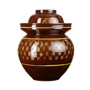 Traditional Wholesale Fermentation Crock Pickling Kimchi Pickles Vegetables Glazed Ceramics Fermenter