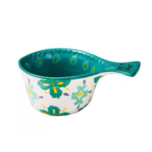 Green European Style Household Kitchen Porcelain Measuring Cup Set
