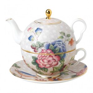 Luxury Floral Design British Custom Ceramic Tea for One Teapot Set 