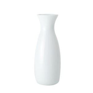 10.4 Inch Home Decor Wedding Pure White Tall Porcelain Water Bottle Ceramic Flower Vase 