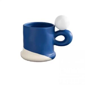 Latest New Fashion Nordic Blue Purple Chunky Ceramic Coffee Mug