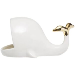 Creative Whale Design Elegant Desk Organizer Ceramic Trinket Holder