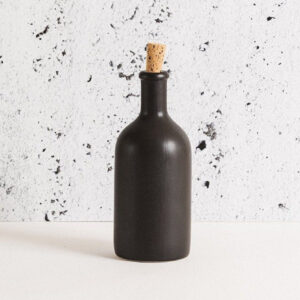 Nordic Modern White Black Stoneware Wine Container Wholesale Ceramic Beer Bottle