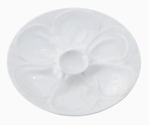9" White Porcelain Oyster Dishes Tray Plate