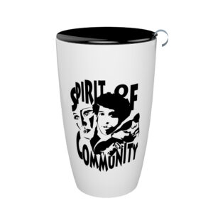 Custom printed Ceramic Tea Mug With Strainer