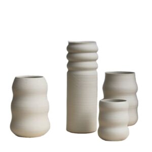 Minimalist Rustic Home Office Desktop Decor Gift Matte Ceramic Flower Vase