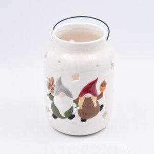 Christmas Lanterns Centerpiece Table Decor Ceramic Candle Holder Tea Light Holder