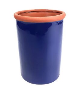 Color Glazed Terracotta Utensil Holder For Kitchen