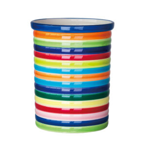 Rainbow Design Large Size Ceramic Utensil Holder