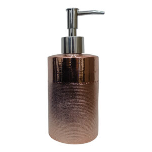Rose Golden Horizontal Pattern Ceramic Liquit Soap Dispenser