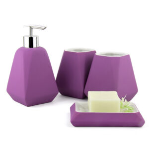 Rubber Paint Ceramic Bathroom Accessories