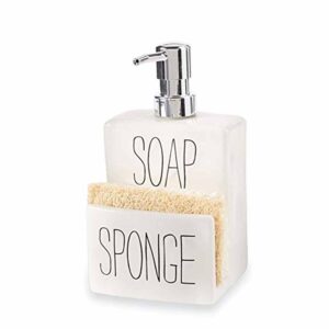 Multifunctional Modern Design Soap Dispenser Sponge Holder Bathroom Set