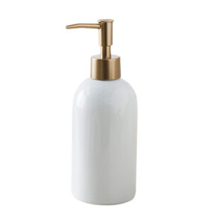 White 400ml Ceramic Soap Dispenser