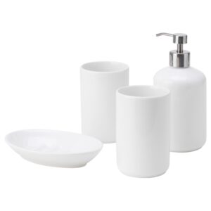 White Zakka White Color Ceramic Bathroom Sets Amazon