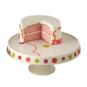 10.5Inch Fashion Colorful Dots Ceramic Cake Stand for Party Wedding
